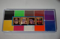 KIT DE PINTURAS FACE PAINT BASE ACEITE 12 COLORES